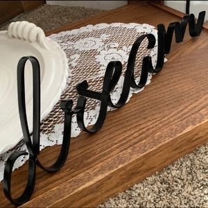 “dream” Black Wrought Iron                       NWOT